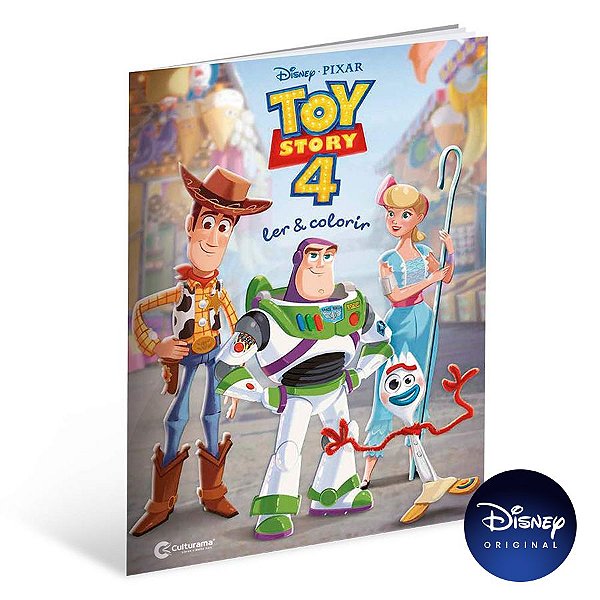 Livro Para Ler e Colorir Toy Story 4 - 01 Unidade - Culturama - Rizzo