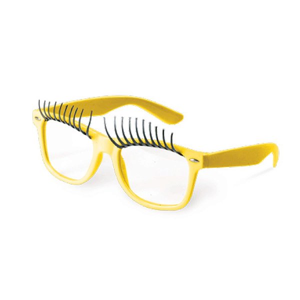 Óculos Preto com Círios Amarelo Festa Carnaval 01 Unidade Cromus Rizzo Embalagens