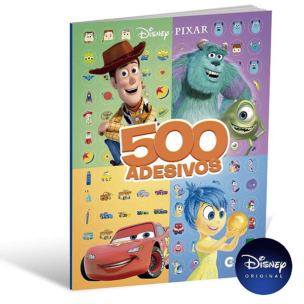 Livro 500 Adesivos Disney Pixar - 01 Unidade - Culturama - Rizzo