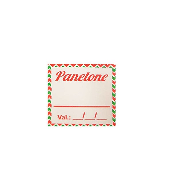 Etiqueta Adesiva - PANETONE validade - com 60 un. Rizzo