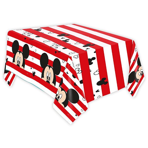 Toalha Papel 120x220cm Festa Mickey Mouse 01 Unidade Regina Rizzo Embalagens