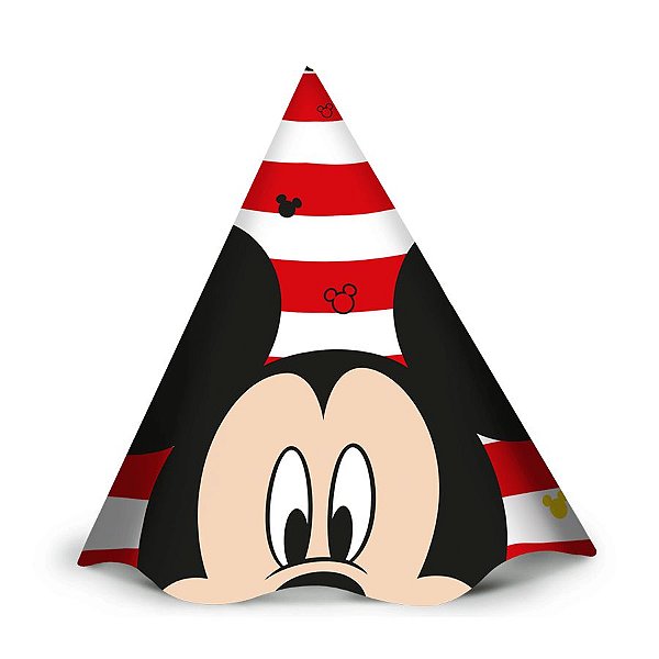 Chapéu Festa Mickey Mouse - 12 unidades - Regina - Rizzo Embalagens