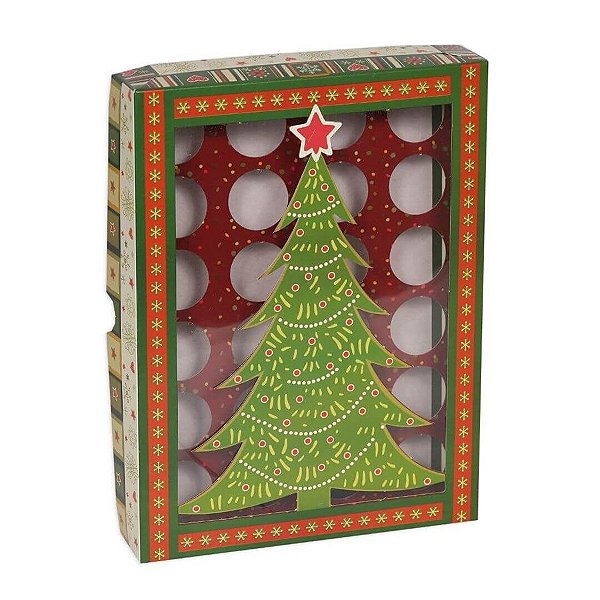 Caixa Brigadeiro de Natal 24 Cavidades Decora Doces Rizzo Embalagens -  Rizzo Embalagens