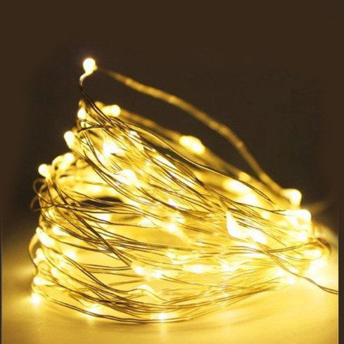 Cordão de Led Fio de Fada Amarelo 2 Metros - 01 unidade - Global Master - Rizzo