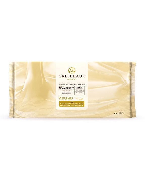 Chocolate Belga Callebaut - Chocolate Branco Em Barra - Malchoc - 5 kg - Rizzo