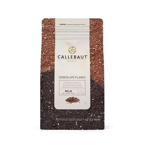 Chocolate Belga Callebaut - Flocos Ao Leite - SPLIT-9-M - 1 kg - Rizzo
