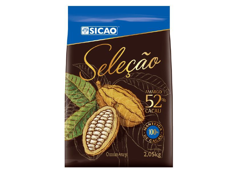 Chocolate Sicao Callebaut - Amargo 52% - Seleção - 2,05 kg - Rizzo