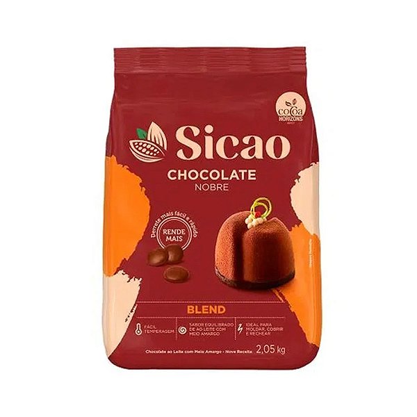 Chocolate Nobre Blend - Gotas - 2,05 kg  - 1 unidade - Sicao - Rizzo