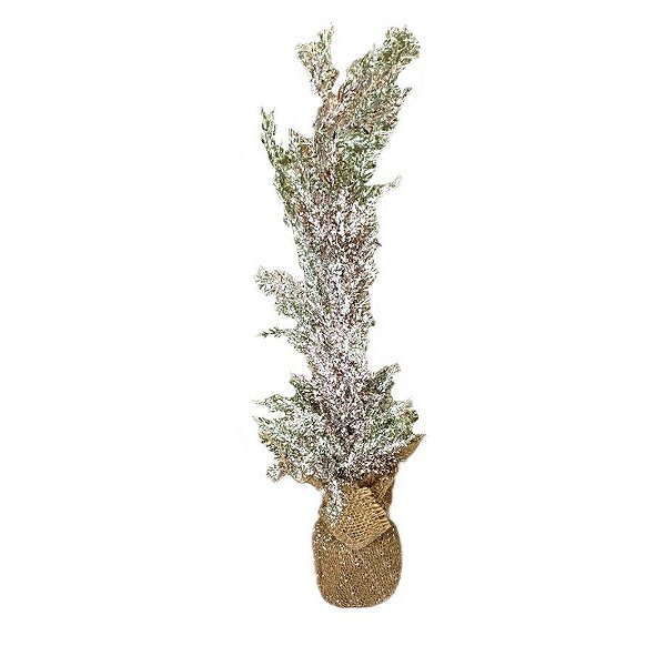 Mini Árvore Pinheiro Nevado Rústico - 60cm - 01 unidade - Natal Tok da Casa - Rizzo Embalagens