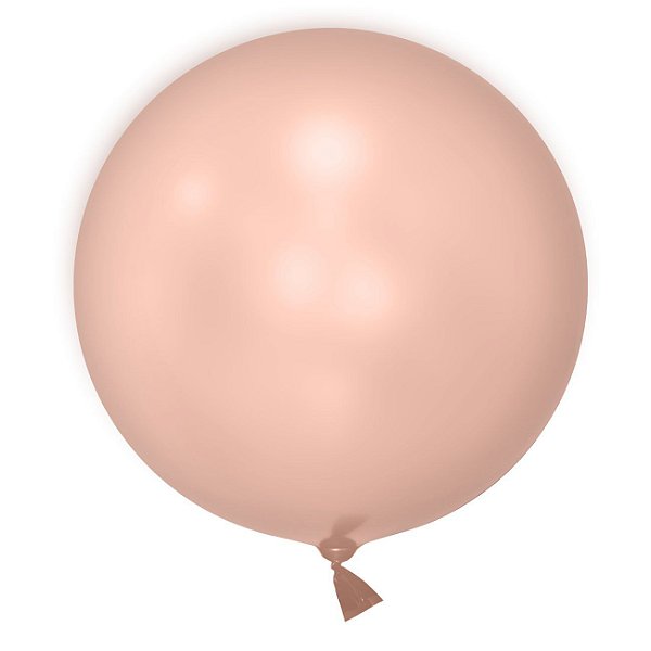 Balão de Festa Bubble Cromado Rosa Ouro 18" 45cm - 01 Unidade - Mundo Bizarro - Rizzo Embalagens
