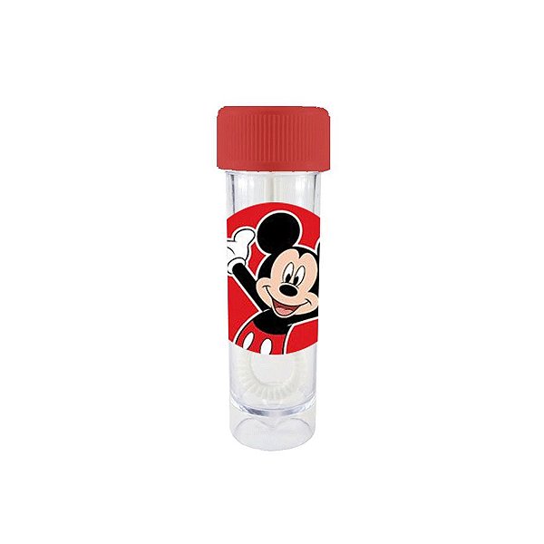 Mini Tubete Lembrancinha Bolha de Sabão Festa Mickey Mouse Vermelho 9cm 20 Unidades Rizzo Embalagens