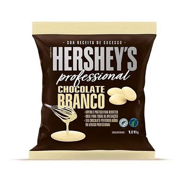 Chocolate Hershey's Profissional - Gotas Branco - 1,01kg - Rizzo