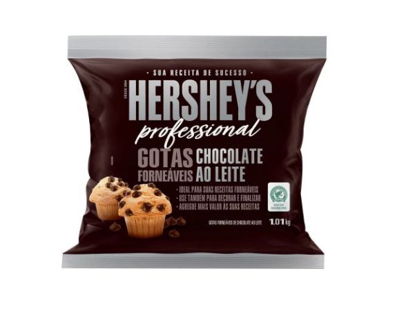 Chocolate Hershey's Profissional - Gotas Ao Leite Forneável - 1,01kg - Rizzo