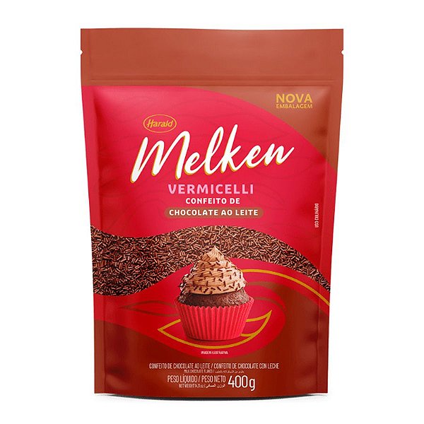 Vermicelli Chocolate Ao Leite Melken - 400g Harald - Rizzo