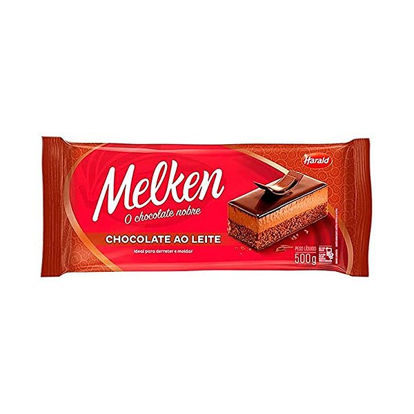 Chocolate em Barra Ao Leite - Melken - 500g - Harald - Rizzo