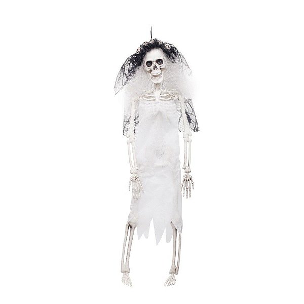 Noiva Esqueleto 9X5,5X40cm Halloween - Cromus - Rizzo Embalagens