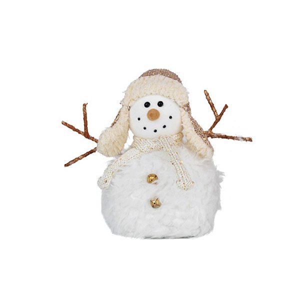 Pesinho Porta Boneco de Neve Gorro Nude - 01 unidade - Cromus Natal - Rizzo Embalagens