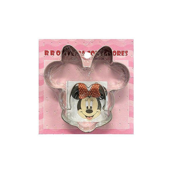 Cortador - Face Minnie Mouse M - Ref 515 - 1 UN - R R Cortadores - Rizzo Embalagens