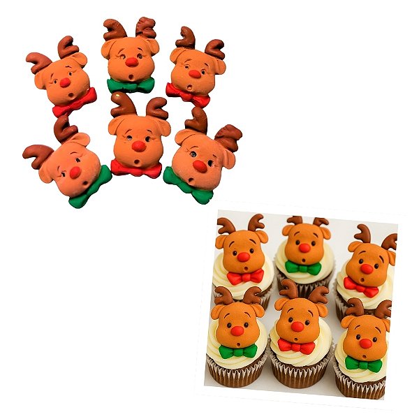 Mini Confeito - Renas Natalinas - 20g - 01 Unidade - Abelha Confeiteira - Rizzo