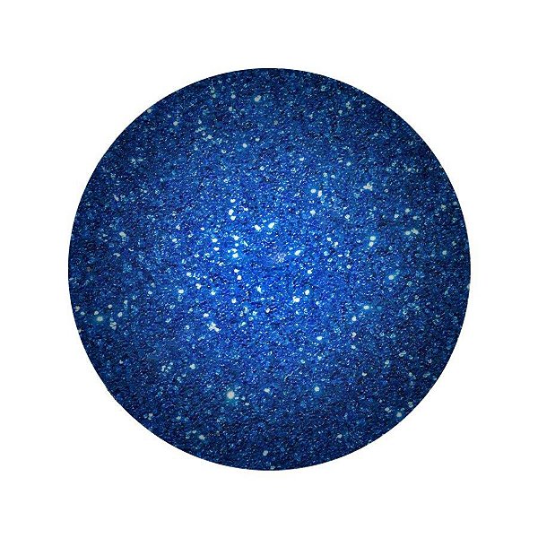 Balão Bubble Transparente com Glitter Azul - 18" 45cm - 01 Unidade - Partiufesta - Rizzo Embalagens