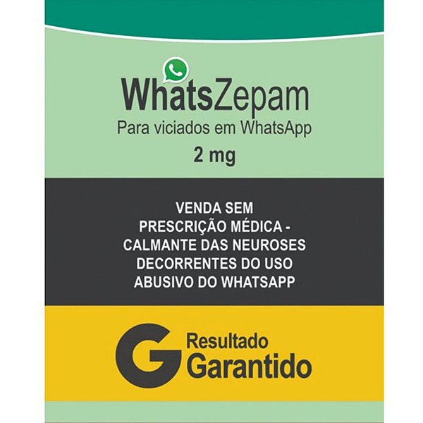 Litoarte WhatsZepam -19cm x 24cm - 1 Unidade - Rizzo Embalagens