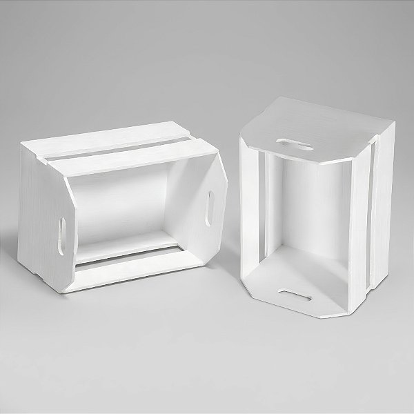Mini Caixote - Branco - 12x7cm - 1 UN - Rizzo