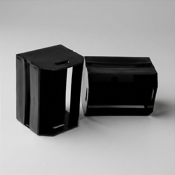 Mini Caixote - Preto - 12x7cm - 1 UN - Rizzo