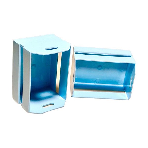 Mini Caixote - Azul Bebe - 12x7cm - 1 UN - Rizzo