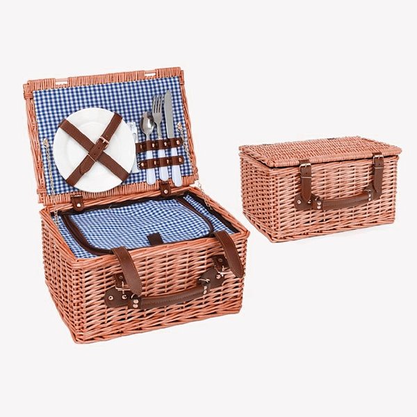 Kit Cesta Pic Nic 20x35x25cm com 12pçs - 01 unidade - Cromus - Rizzo Embalagens