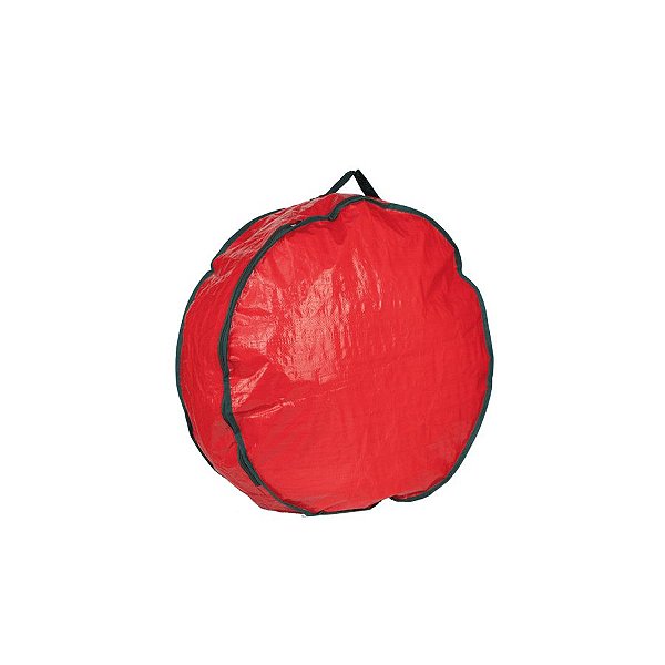 Bolsa para Guirlanda de 16x60cm com Alça Vermelho 01 unidade Cromus Natal Rizzo Embalagens