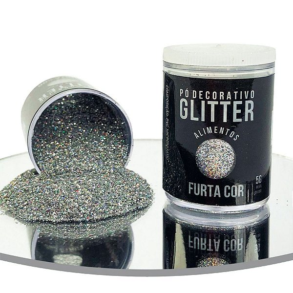 Pó Decorativo Glitter Furta Cor Para Alimentos 5g - 01 Unidade - Sonho Fino - Rizzo