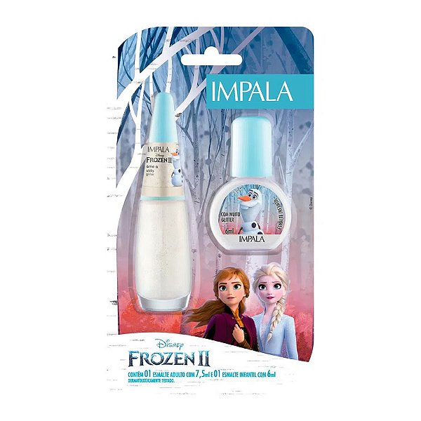 Kit Esmalte - Adulto & Infantil - Frozen 2 - Ame A Vida - Impala - 2 UN - Rizzo