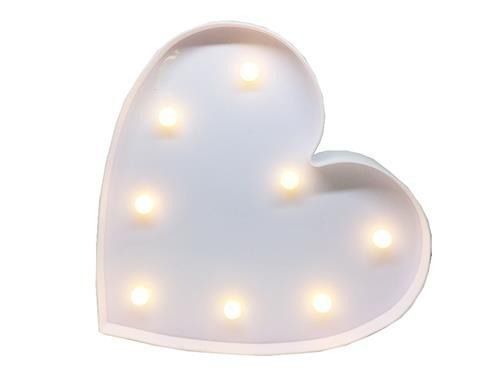 Luminária LED - Coração - Branco - 01 UN - Artlille - Rizzo