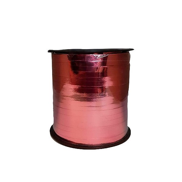 Fitilho Decorativo - Metalizado - Rose - 200m - 01 UN - Artlille - Rizzo Embalagens