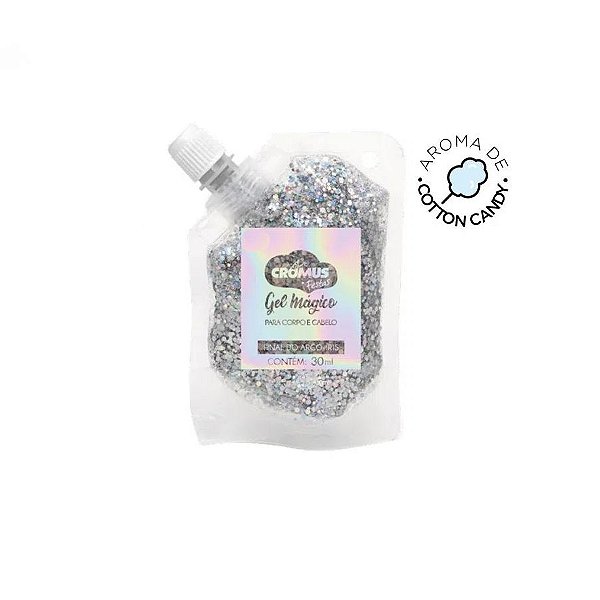 Glitter Corporal - Gel Mágico - Final do Arco-íris - 30ml - 01 UN - Cromus - Rizzo