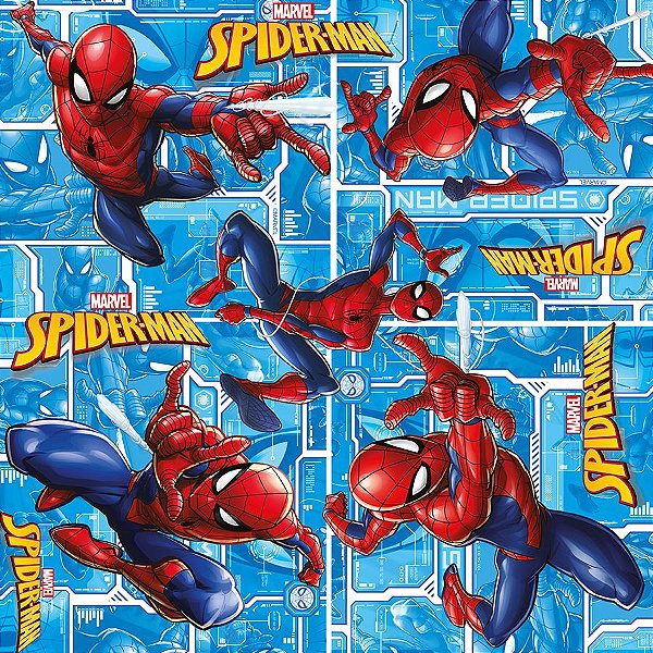 Folha para Ovos de Páscoa Spiderman Tech 69x89cm - 05 unidades - Páscoa Cromus - Rizzo Embalagens