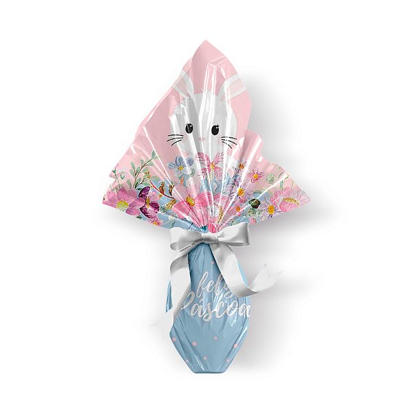 Saco Express 44x44cm para Ovos de 500g a 750g - Fina Flor - 5 unidades - Cromus Páscoa - Rizzo Embalagens