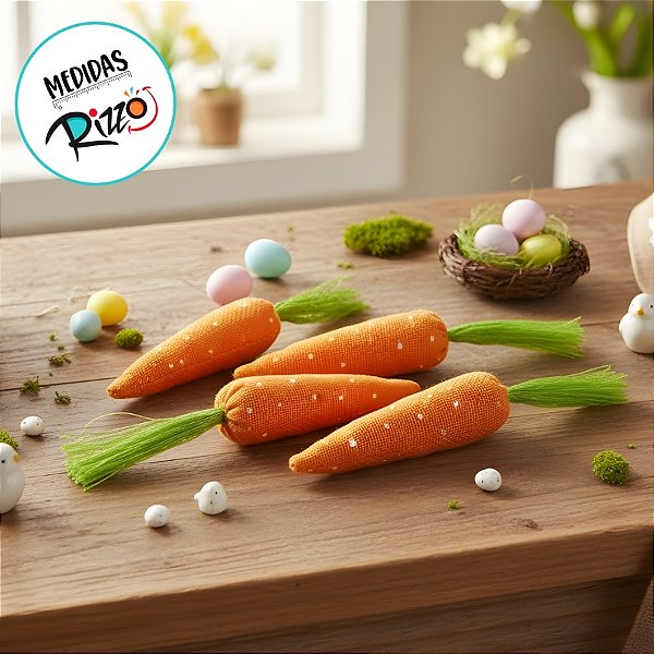 Enfeite de Páscoa - Cenourinhas - 04 UN - Rizzo