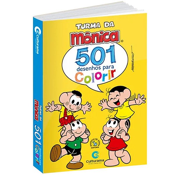 Livro 551 Desenhos para Colorir - Turma Da Monica - 01 UN - Culturama - Rizzo