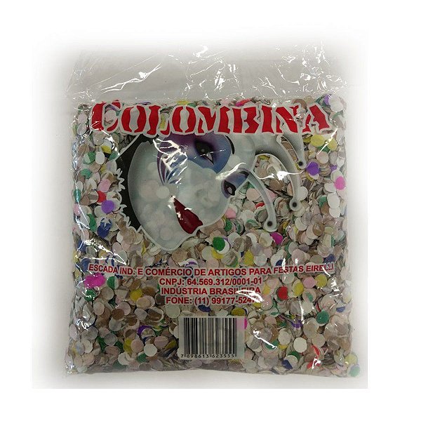 Confete Papel Reciclado para Carnaval  - Sortido - 01 unidade - Rizzo