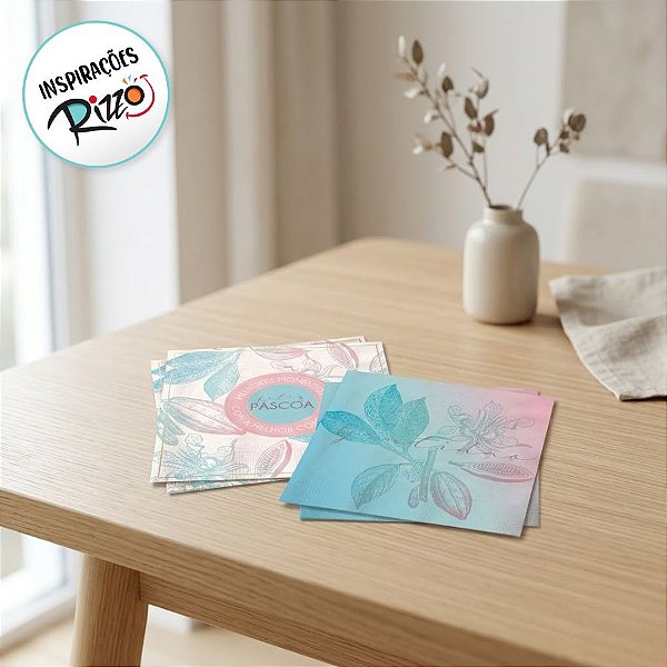 Guardanapo de Papel Páscoa Ombre - 20 folhas - Cromus Páscoa - Rizzo Embalagens