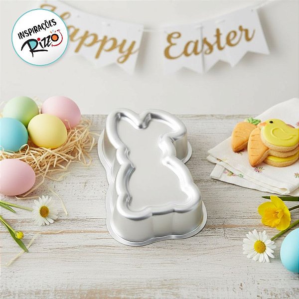 Forma de Alumínio - Coelho em Pé - Ref 1142 - 01 Unidade - Caparroz - Rizzo