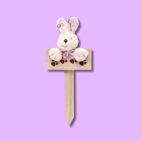 Mini Placa Patinhas Coelho de Páscoa Roxo - Cromus - 01 un - Rizzo