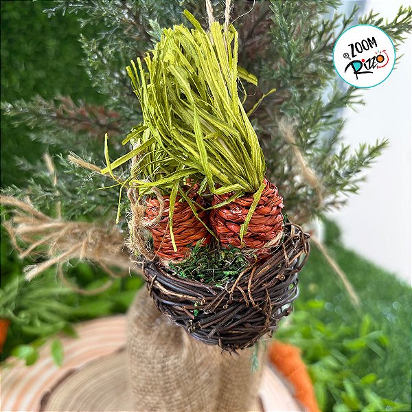 Cenoura no Ninho Decorativa Lar - Cromus - 01 un - Rizzo