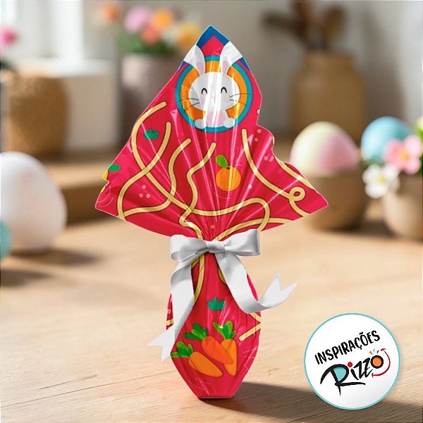 Saco Express 39x39cm para Ovos de 350g a 500g - Labirinto - 05 unidades - Cromus Páscoa - Rizzo