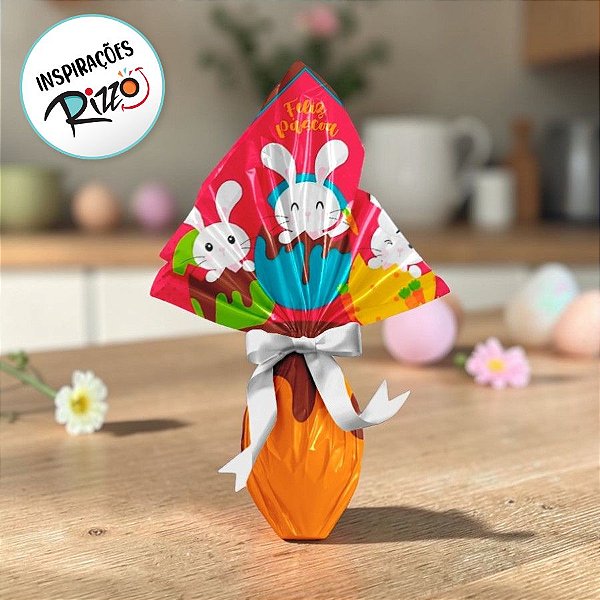 Saco Express 35x35cm para Ovos de 250g a 350g - Surprise - 5 unidades - Cromus Páscoa - Rizzo