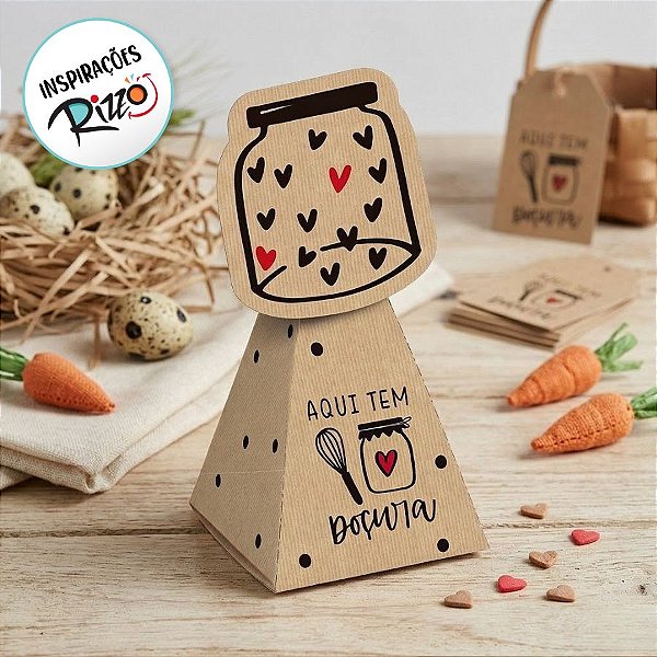 Caixa Cone Kraft Doçura 5x5x14 - 10 Unidades - Cromus Páscoa - Rizzo