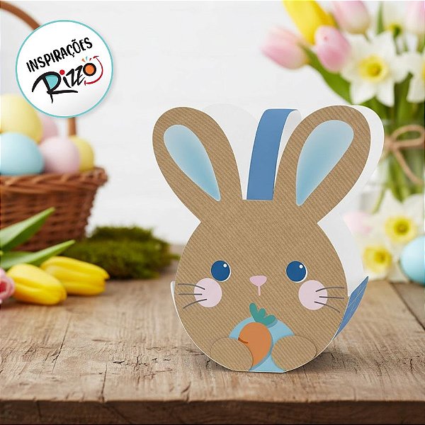 Caixa Cesta Coelhinhos 12x8x12 - 10 Unidades - Cromus - Rizzo