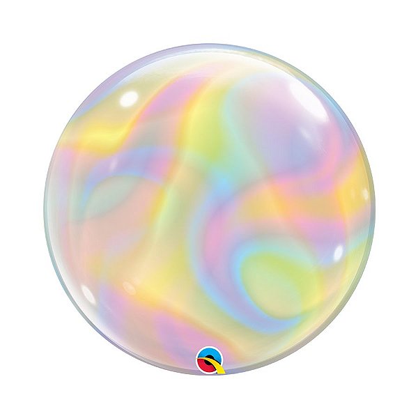 Balão de Festa Bubble Tie Dye Candy 22" 56cm - 01 Unidade - Qualatex - Rizzo Balões