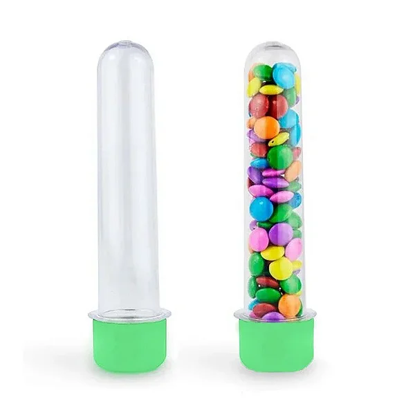 Mini Tubete Lembrancinha 8cm 10 unidades - Verde Bebê -  Embalagens e Festas